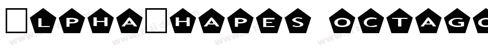 AlphaShapes octagons 2字体转换